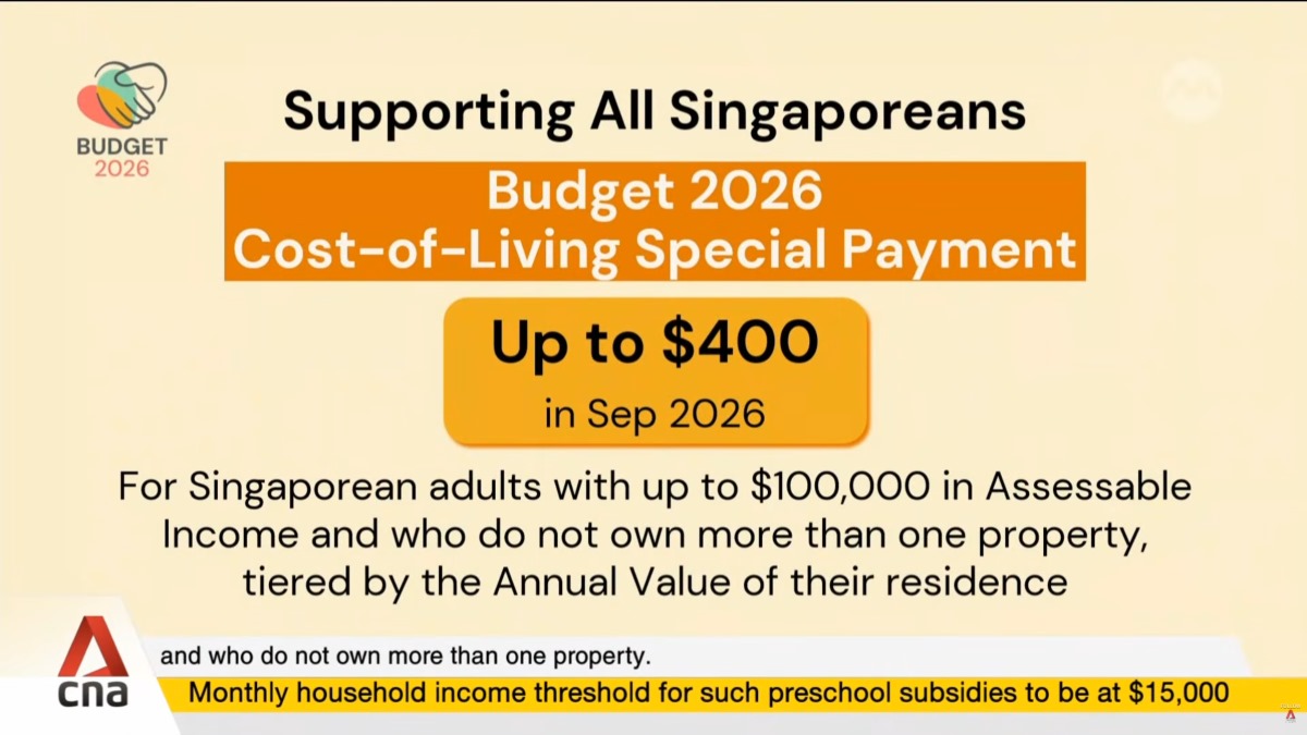Budget 2026 - Cost-of-Living Special Payment