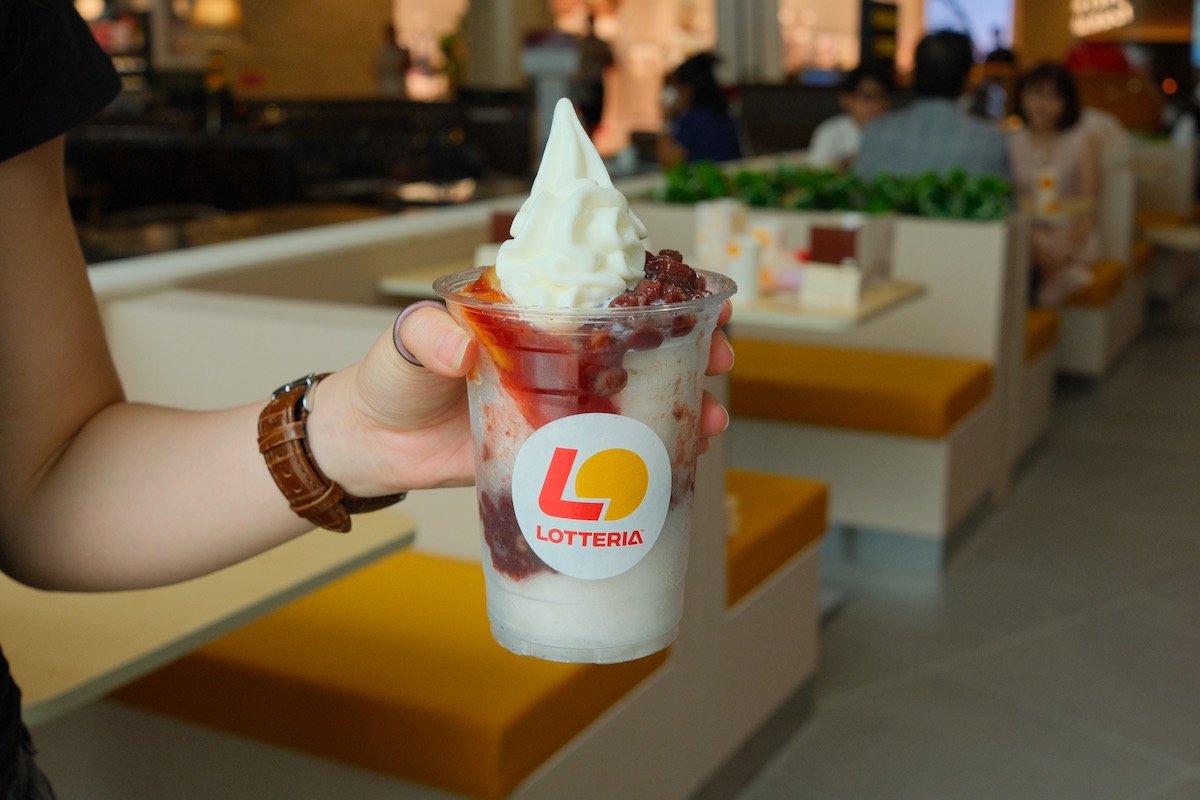Lotteria Singapore opens - Cup Bingsu
