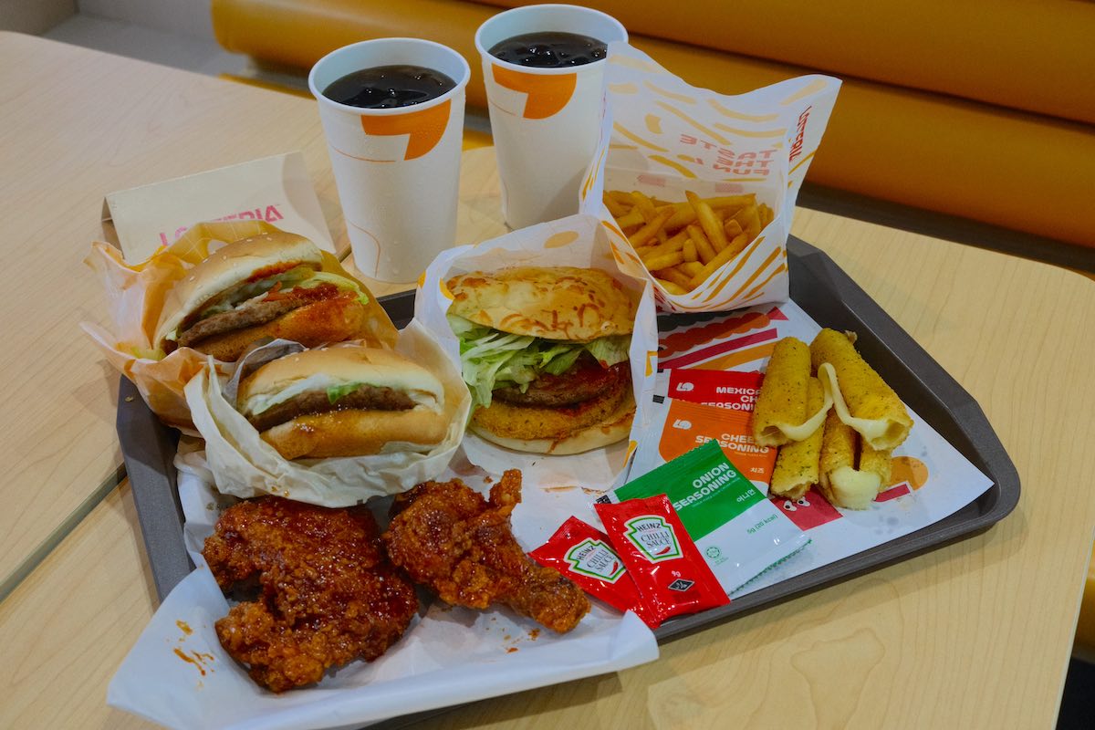 Lotteria Singapore opens - menu