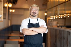 sio pasta opening - image of head chef Shusaka Toba