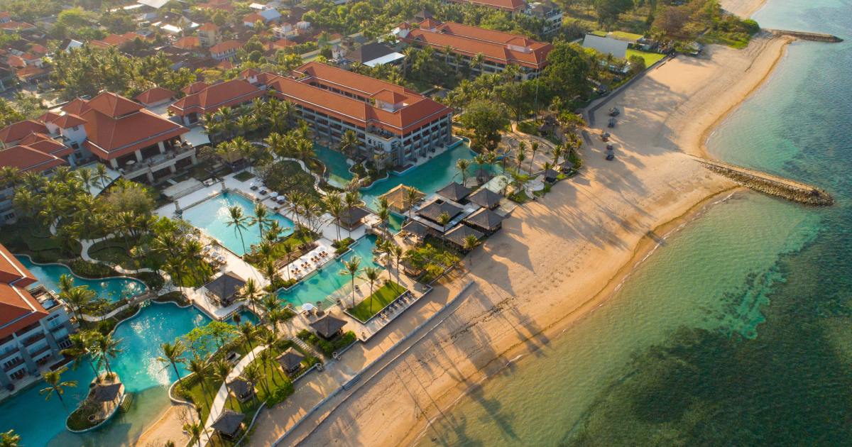 conrad - aerial view of resort