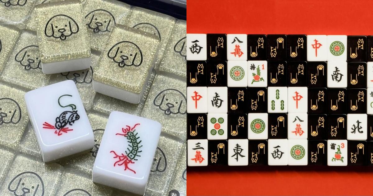 mahjong shops - customised sets closeup