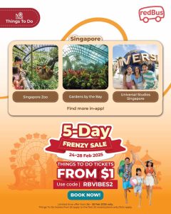 redBus promotions - poster of available attractions