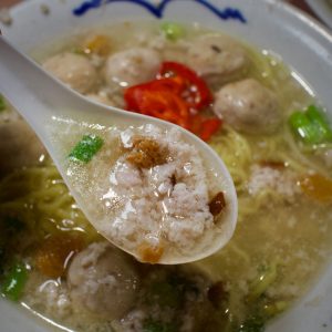 ah poh minced meat noodle closure - broth