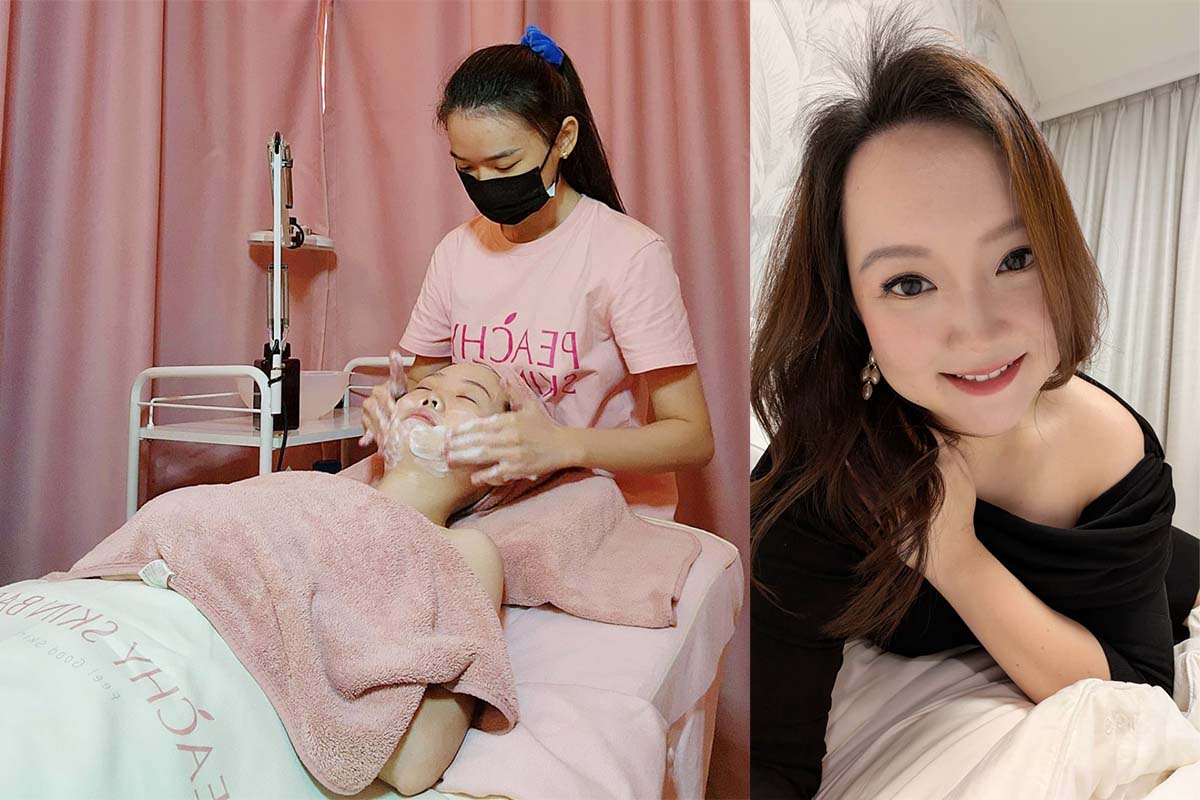 Best facials - Peachy Skin Bar, Crystal - collage