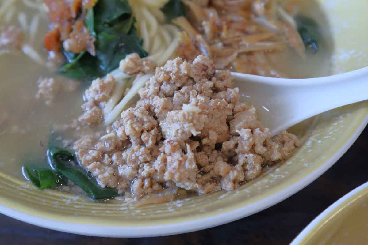 best-rated ban mian - minced pork