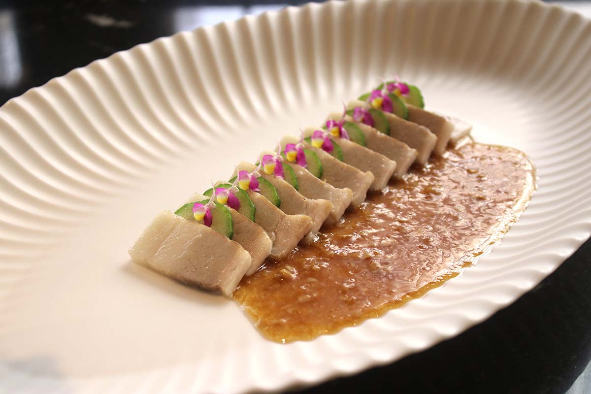 Jejudony Pork spots - QIN Restaurant dish