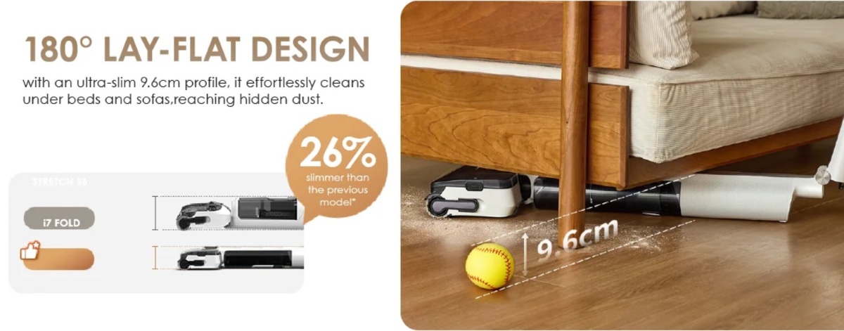Tineco i7 Fold - flat fold cleaning