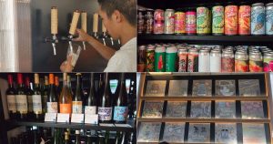peh gao coffeeshop - collage of beer selections