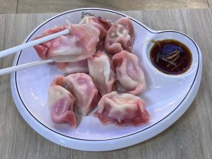 zhujiao dumplings - shrimp and crab roe dumplings dish