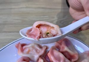 zhujiao dumpling - shrimp and crab roe filling