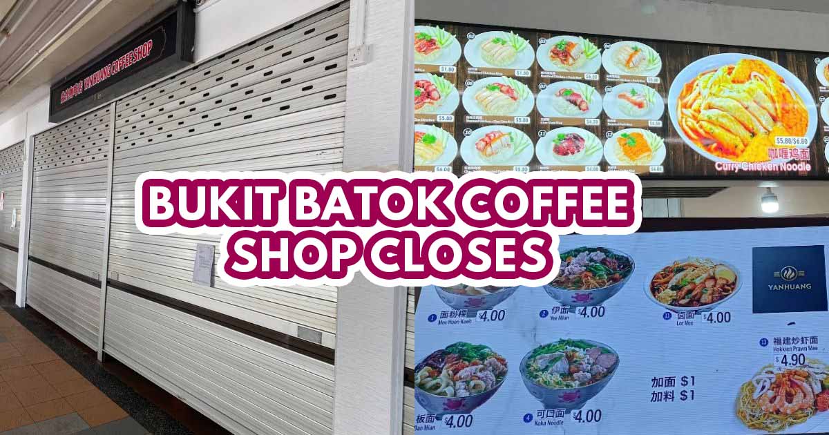 Bukit Batok Coffee Shop closes - Featured Image