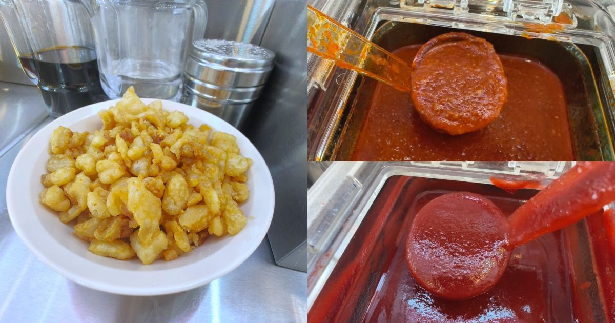 xin cheng yong tau foo - condiments closeup