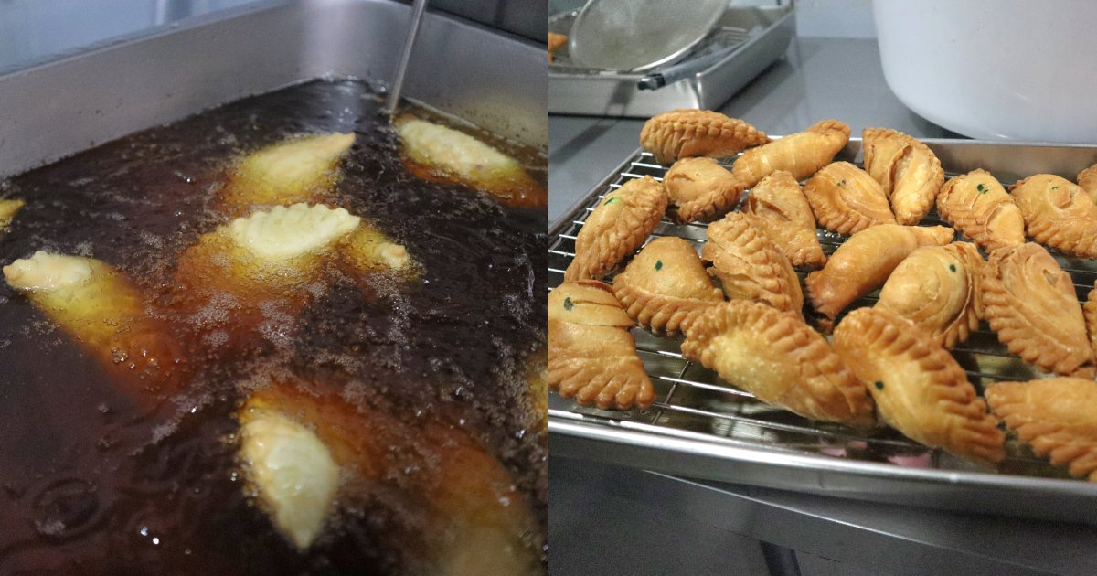 puff & spoon - curry puff frying