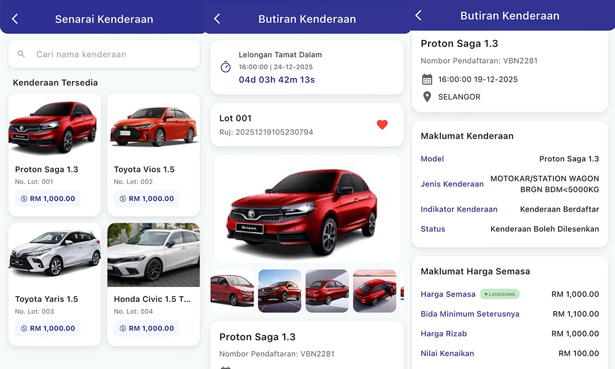JPJvBid App - Car listing & info