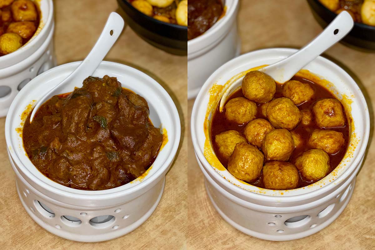Lim Fried Chicken - Curry mutton & fishballs
