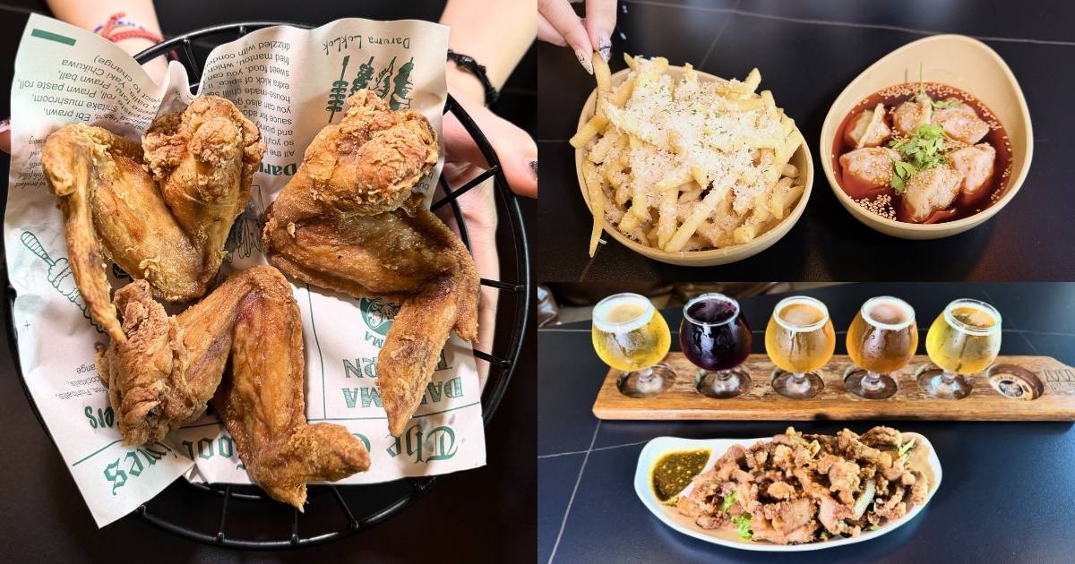 10 best heartland bars on the North East Line - Daruma Tavern Punggol ; image of the food and drinks