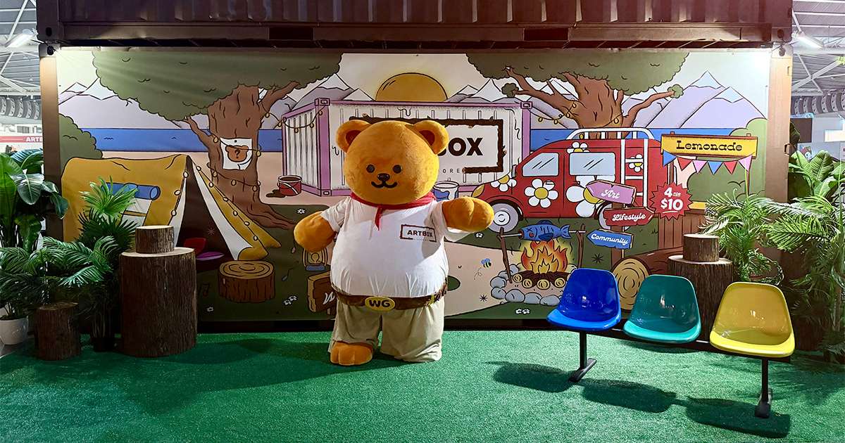 Picture of the mascot from Artbox Camp 2026