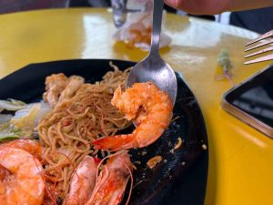 $7 Caifan buffet - closeup on the prawn