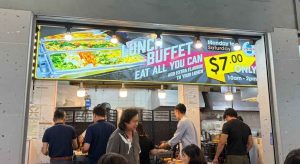$7 Caifan buffet - exterior of stall