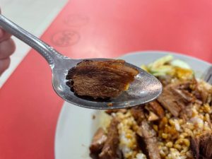 Duck Rice Showdown - Run Ji Cooked Food, Close up on duck