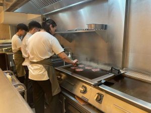 Smash Street - Interior of restaurant, open kitchen concept