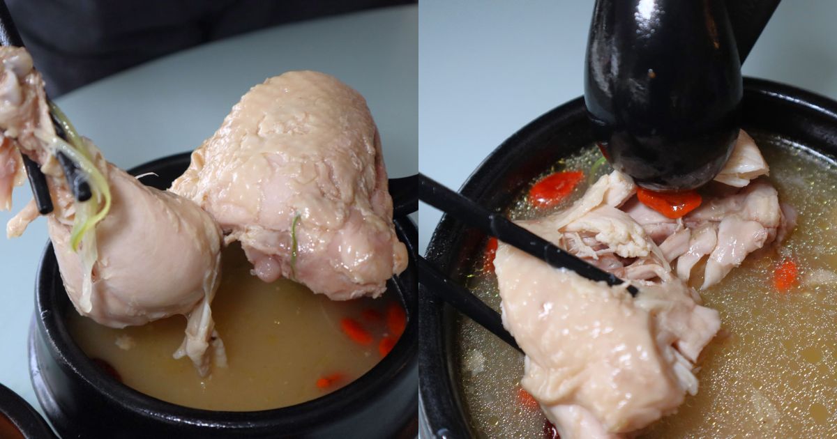 OMMA Chicken soup - chicken closeup