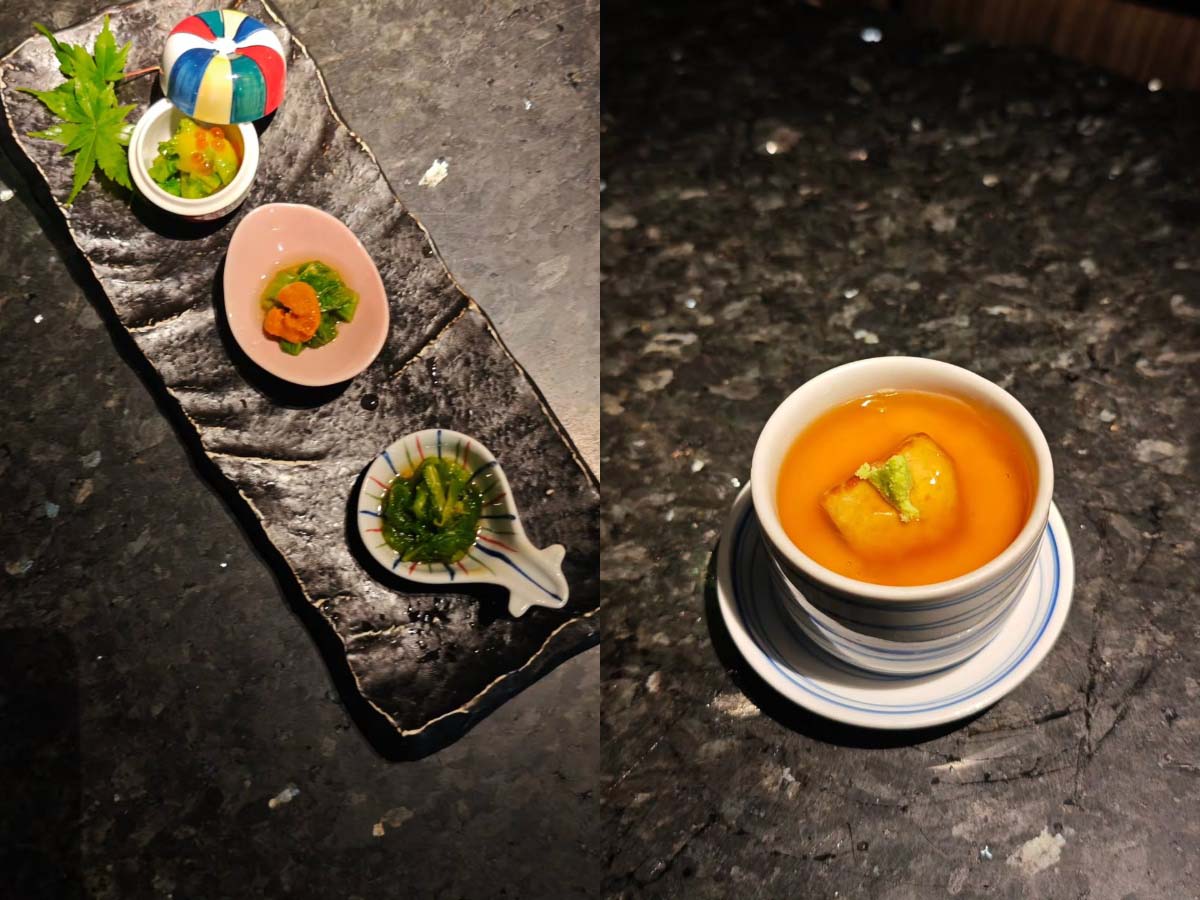 Hanare Japanese Restaurant - Trio & chawanmushi