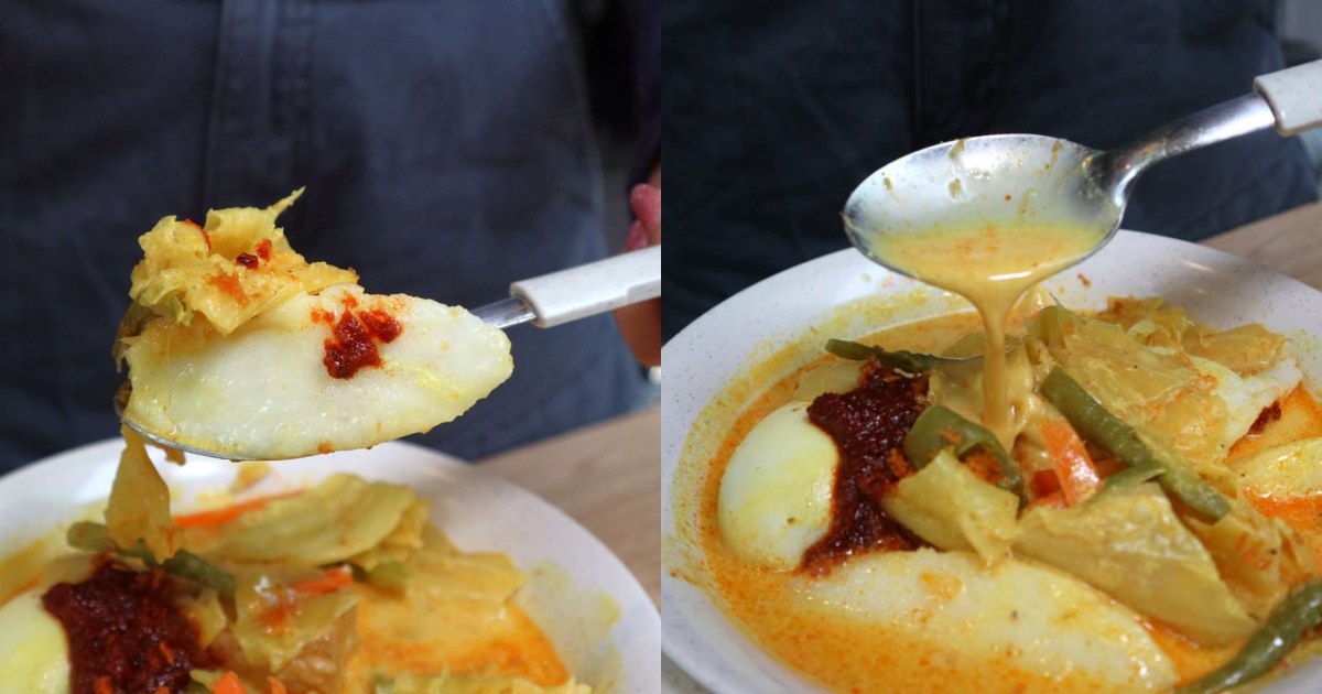 mee plus - lontong closeup