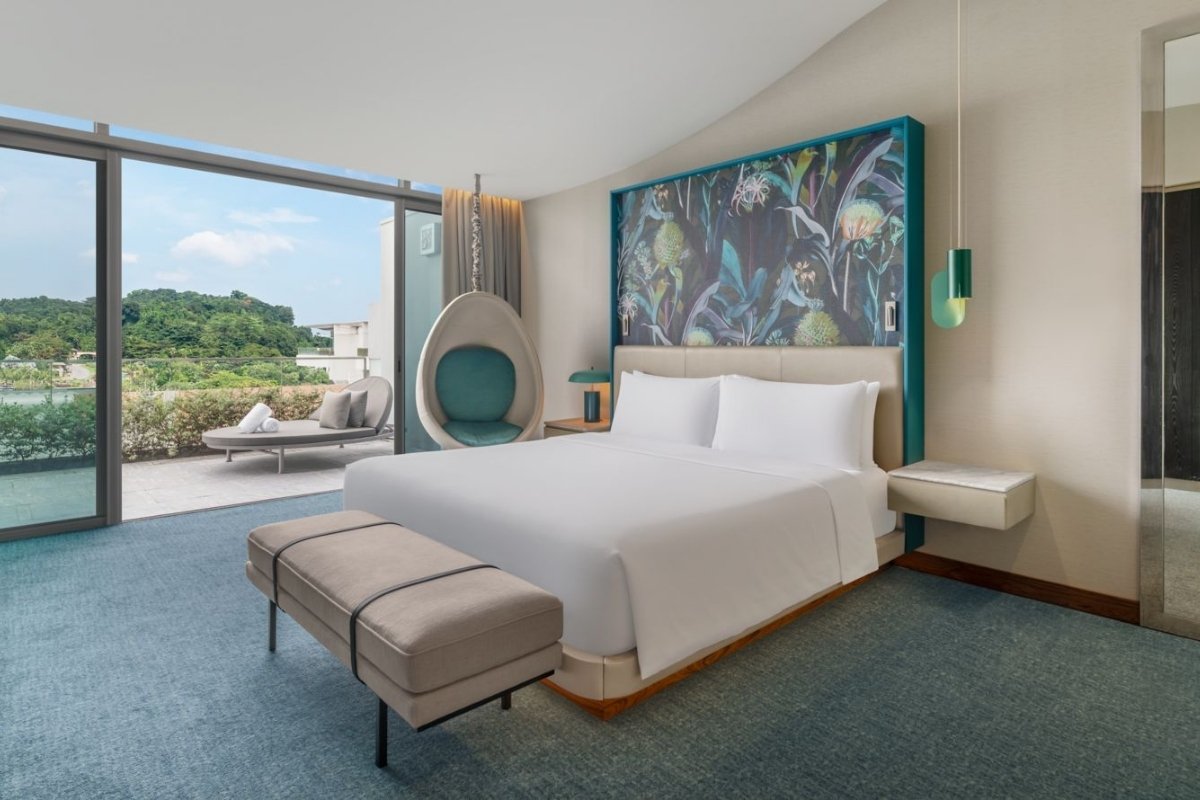 staycation in Singapore - W Singapore Sentosa Cove (image of the room)