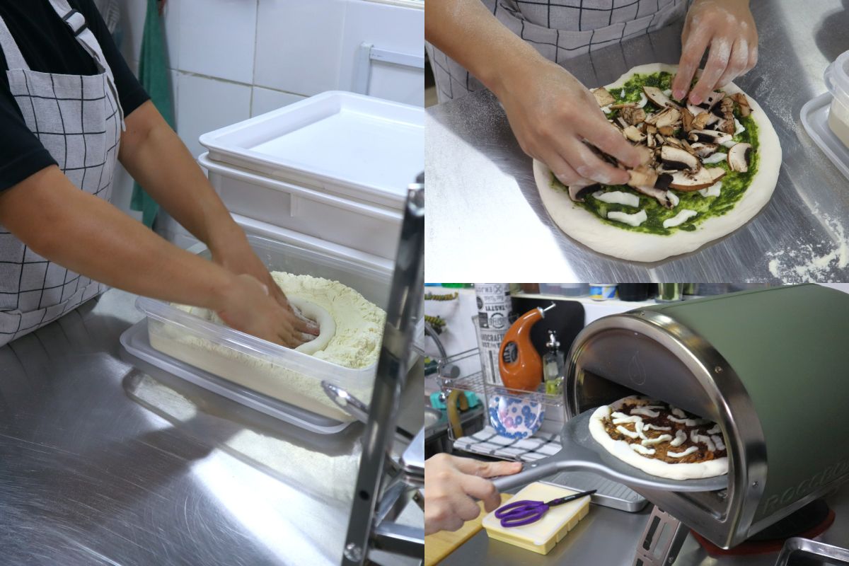 Prep work for pizza