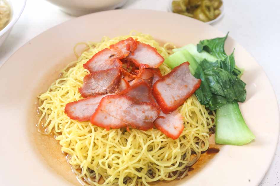lucky wantan mee - dry wantan noodle