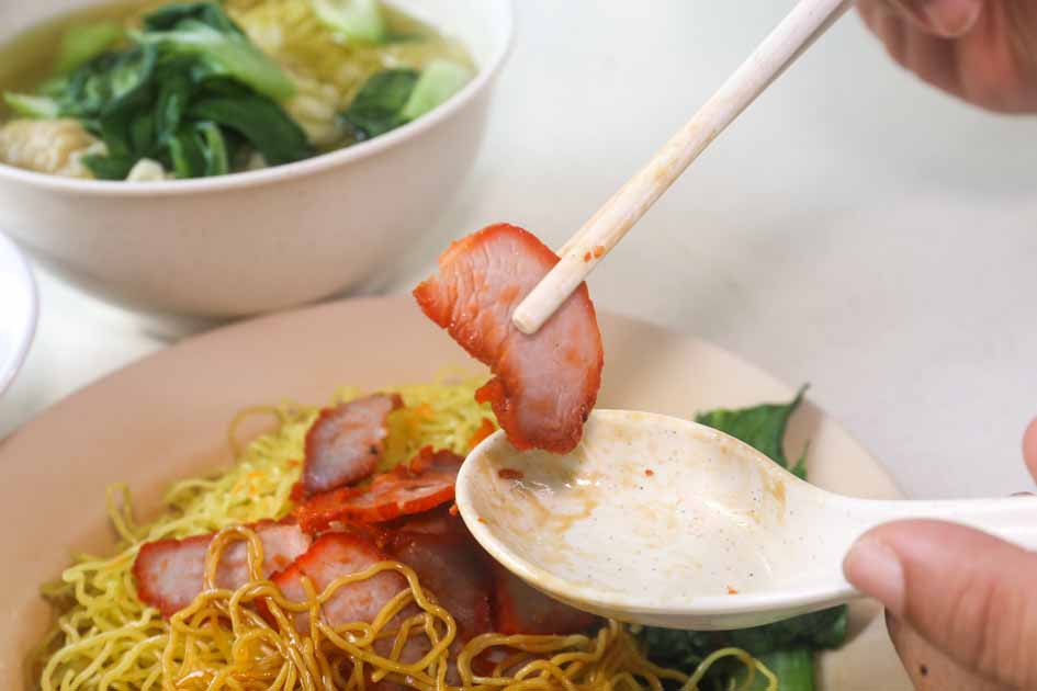 lucky wantan mee - char siew