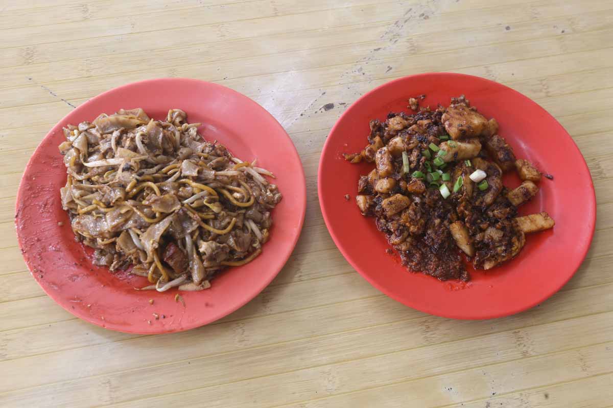 Sheng Cheng Char Kway Teow - overview of dishes