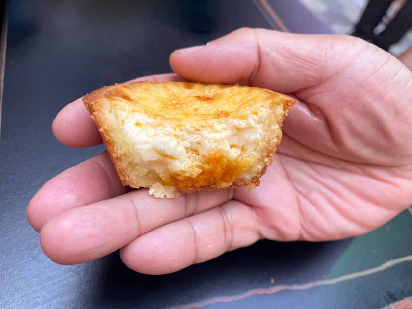 Lau Pa Sat - butter & cream salted egg lava tart