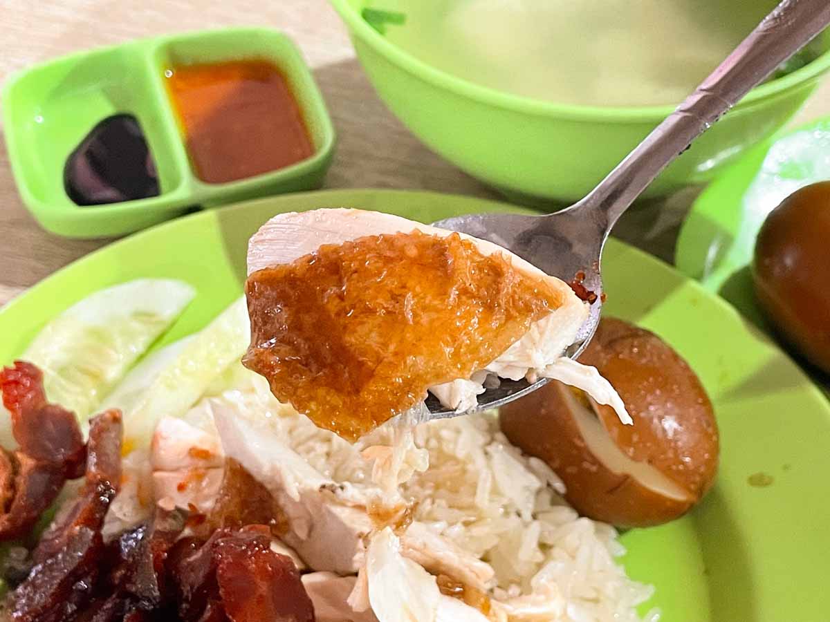 139 hainan chicken rice - roasted chicken breast meat
