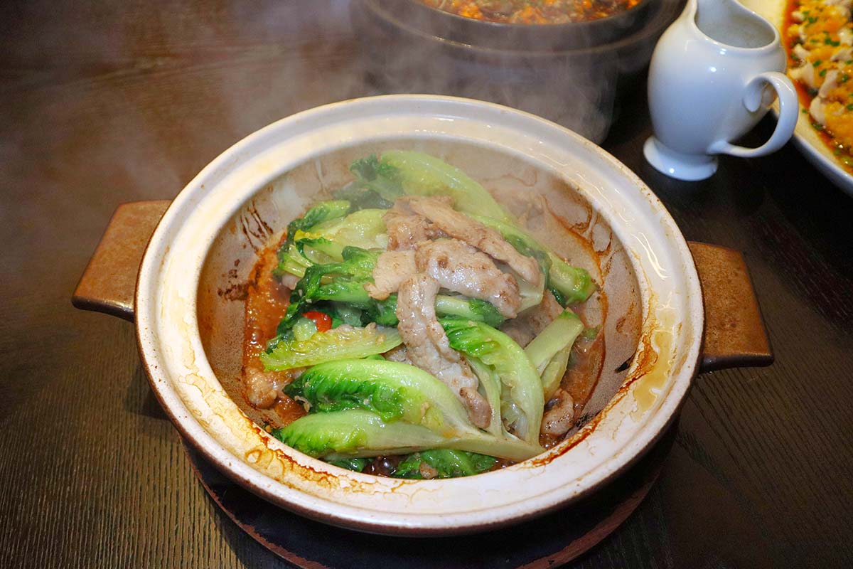 Pure Gem - lettuce pork dish