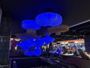 Northpoint halal food court - lights