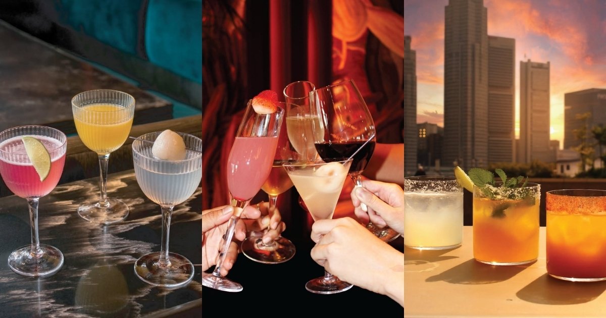 best cocktail bars in Singapore - Baia (images of the drinks)
