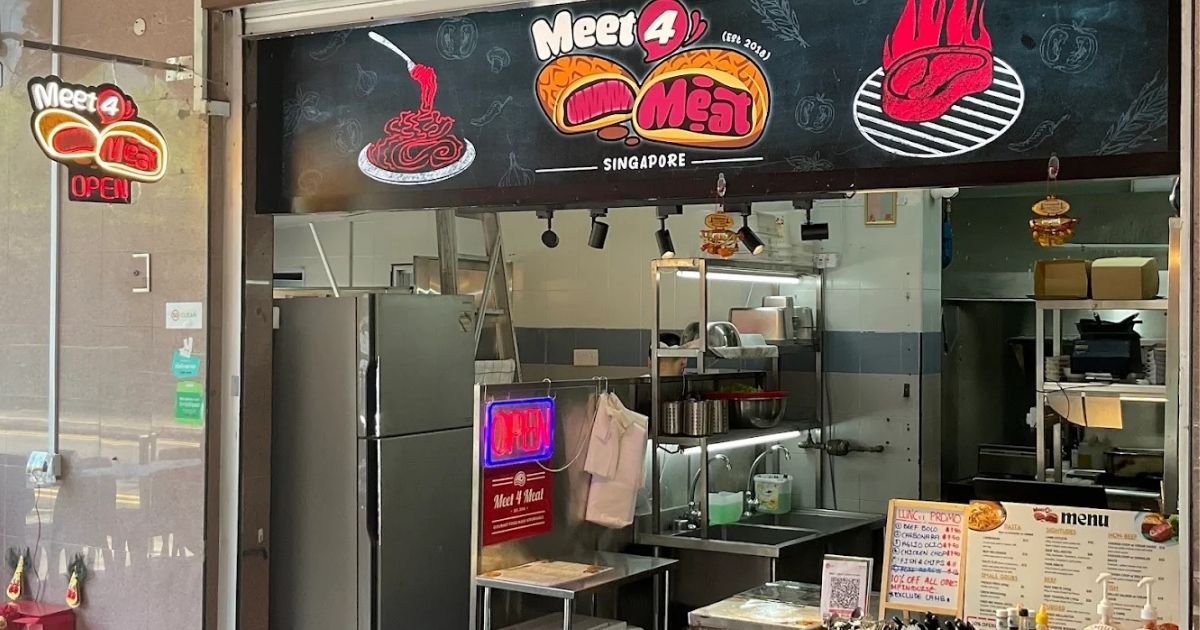 best steaks you can find in Singapore -Meet 4 Meat (exterior image)