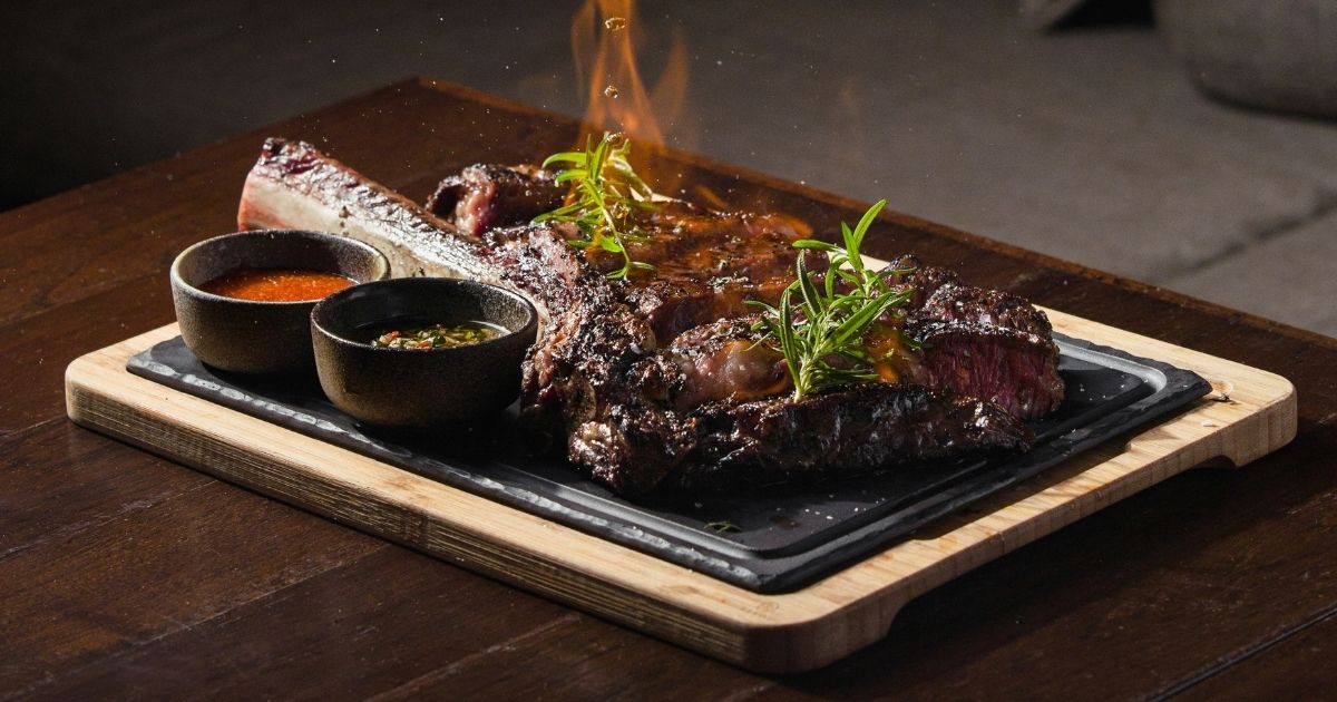 best steaks you can find in Singapore - Opus Bar and Grill (image of the food)