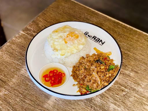 boran - plate of Thai Basil Minced Pork and rice