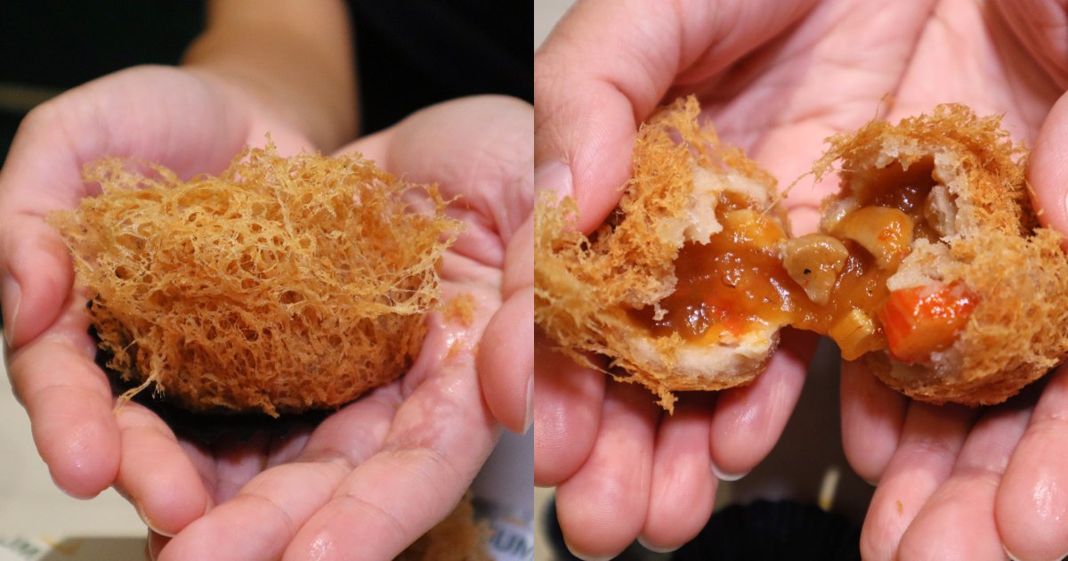 loong dim sum - chilli crab yam dumpling filling