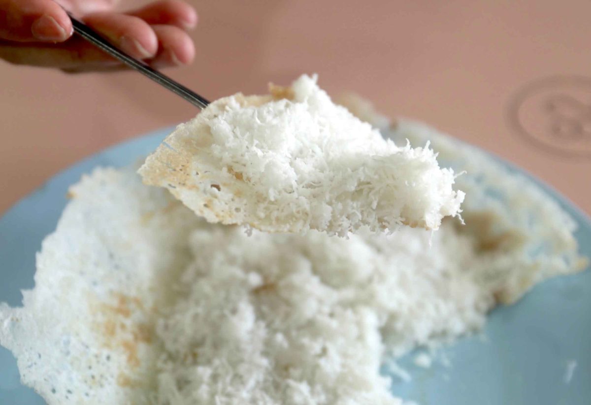 rajarani thosai newly in michelin guide - coconut appam