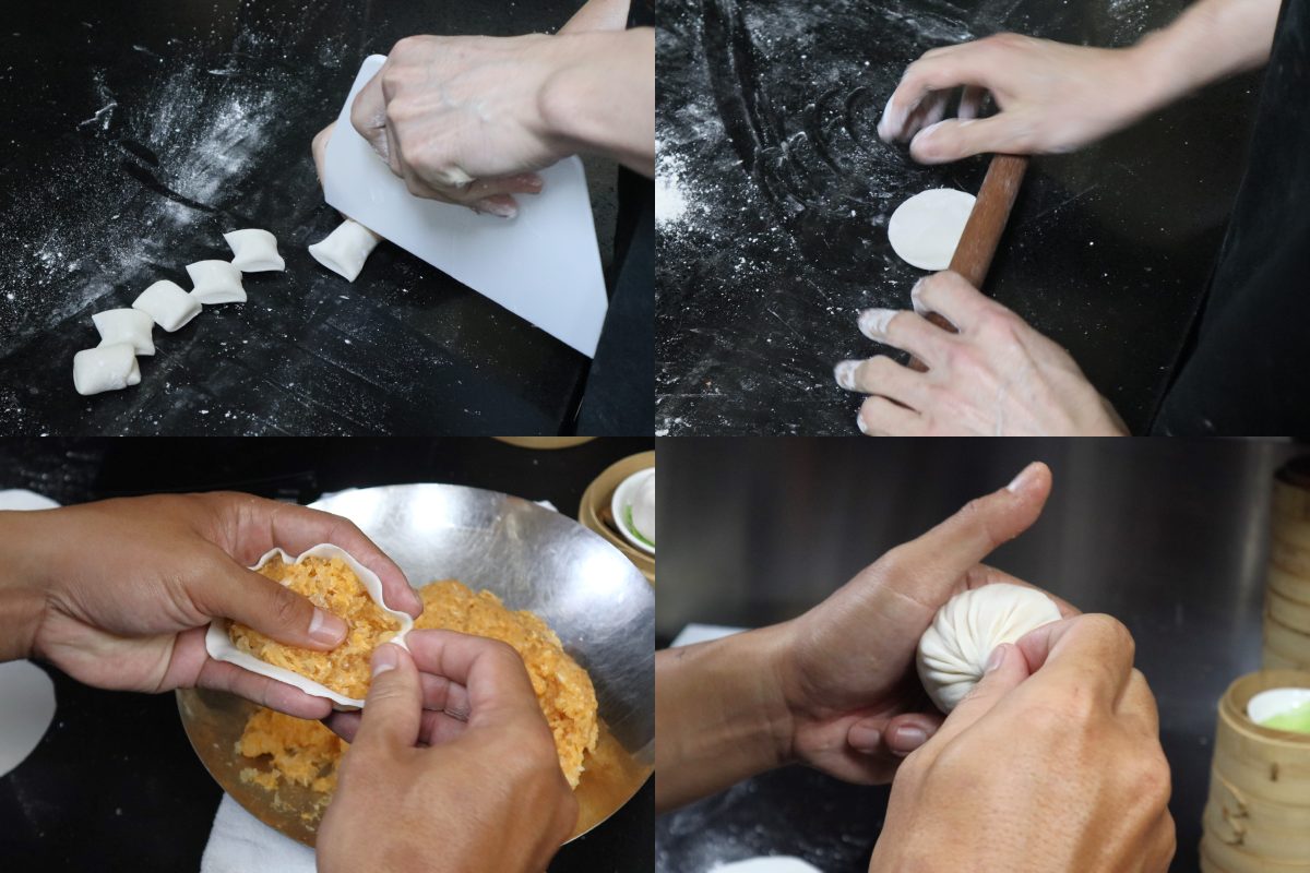 loong dim sum - juicy bao making
