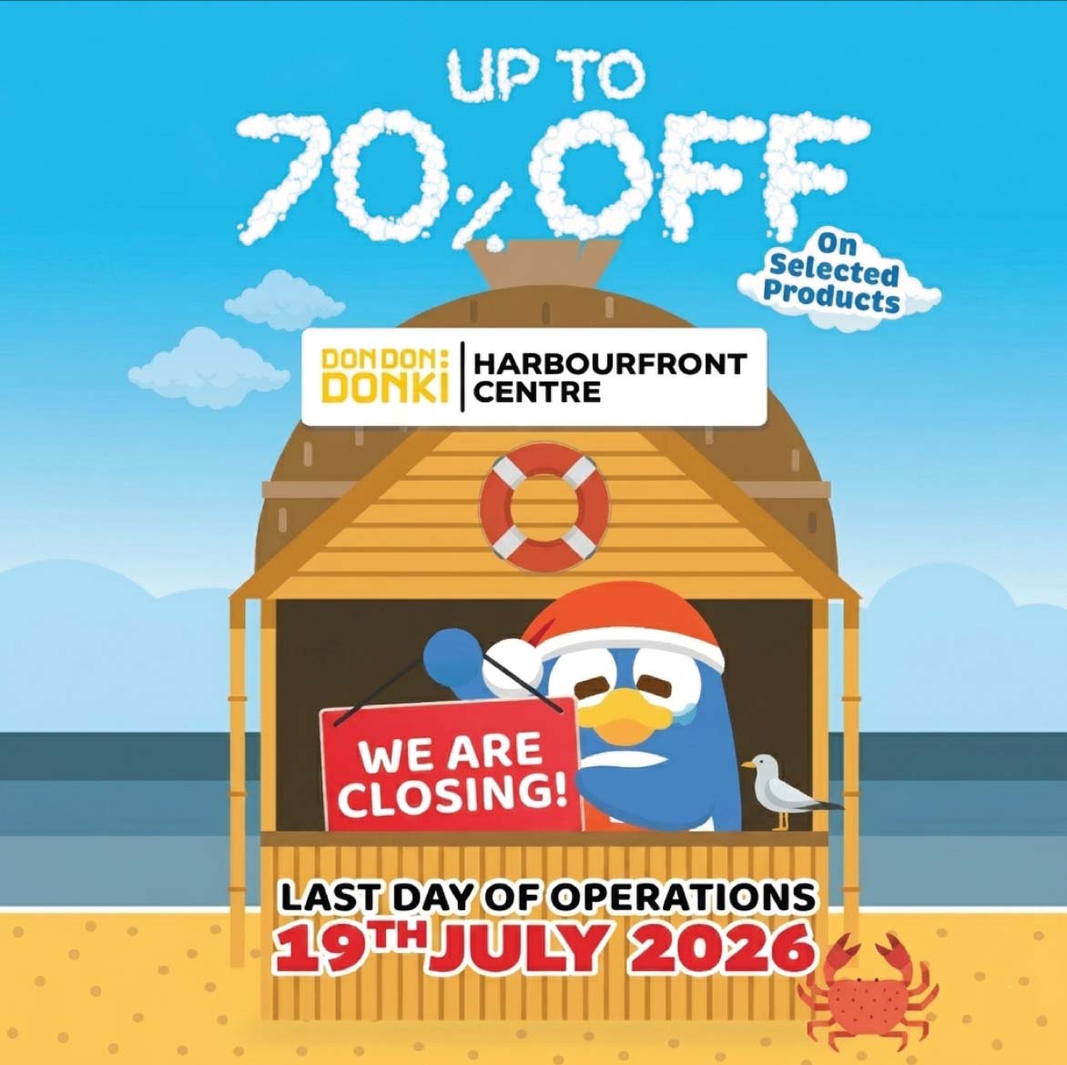 don don donki harbourfront centre - closing sale