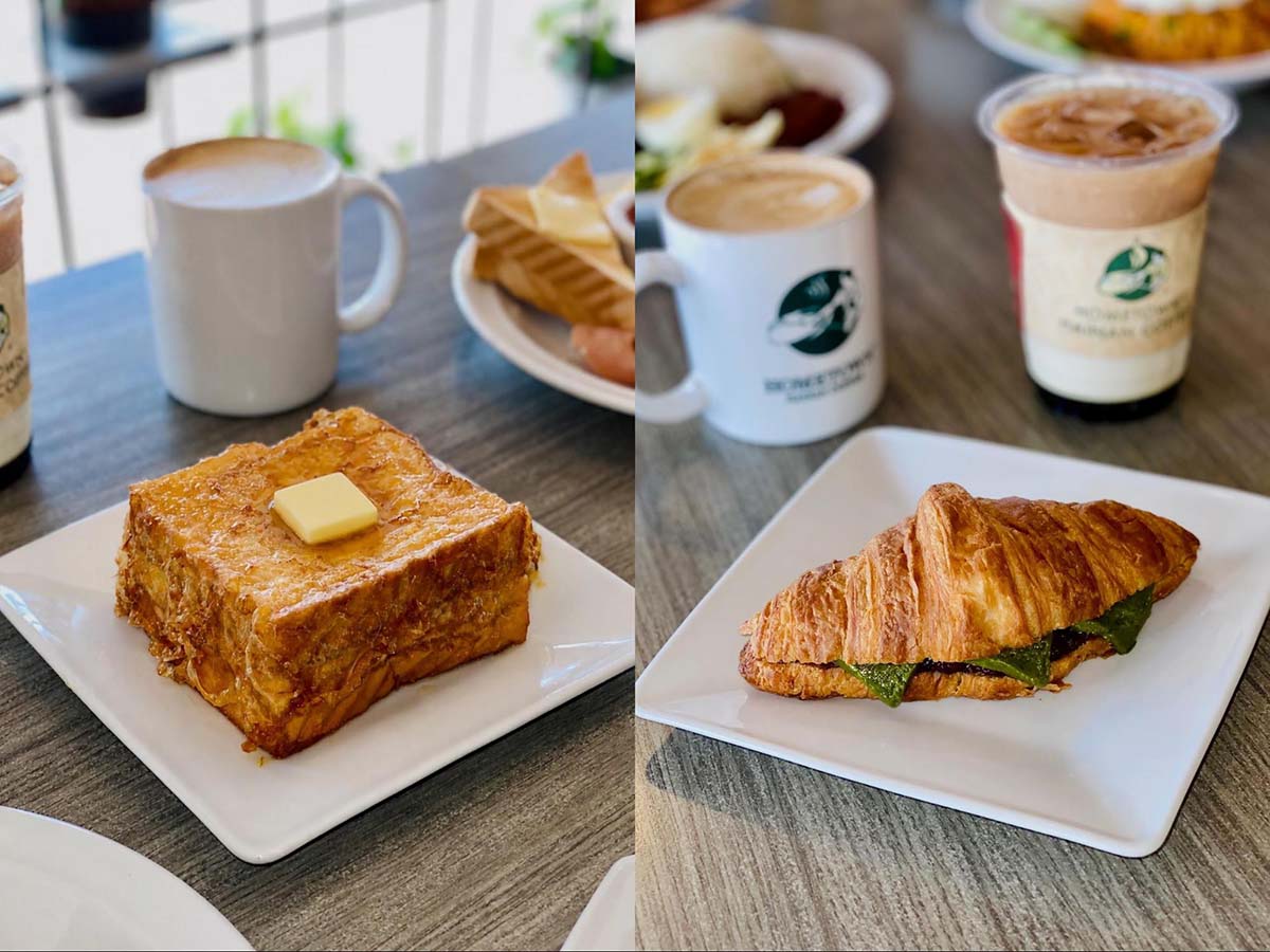 Hometown Hainan Coffee - Toast & croissant