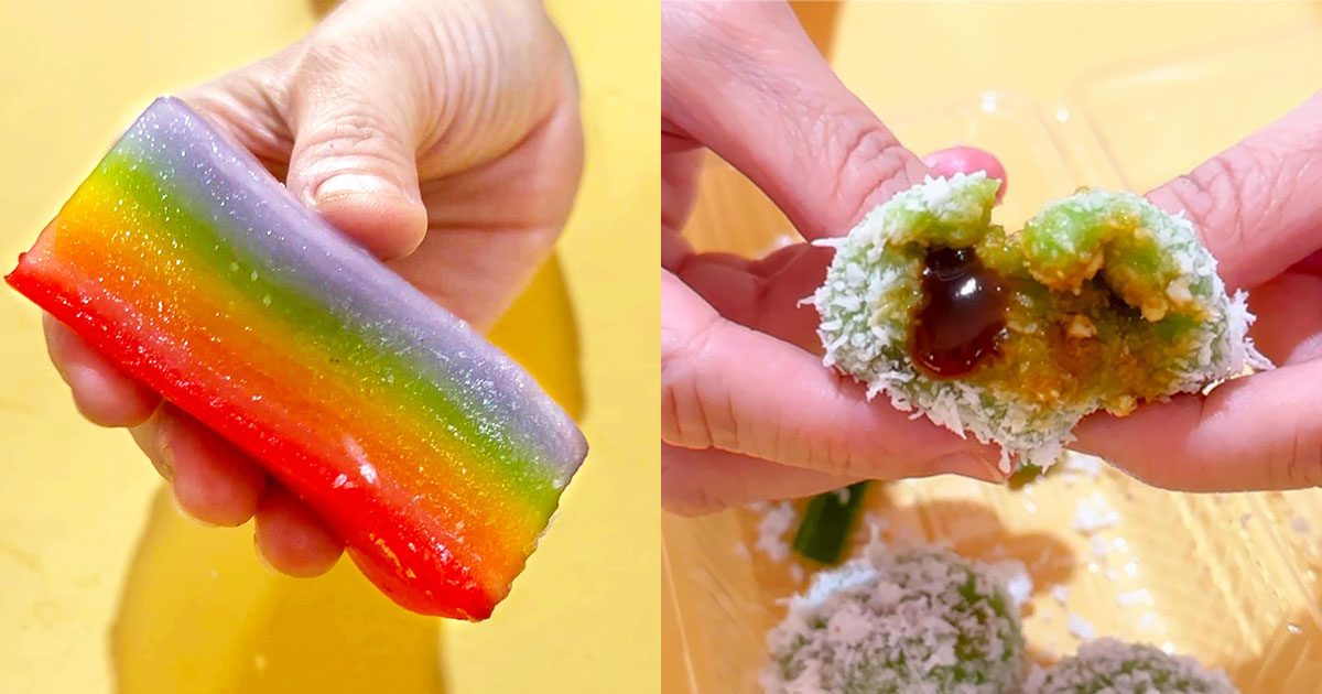 hung huat cakes & pastries new kitchen - rainbow lapis and ondeh ondeh