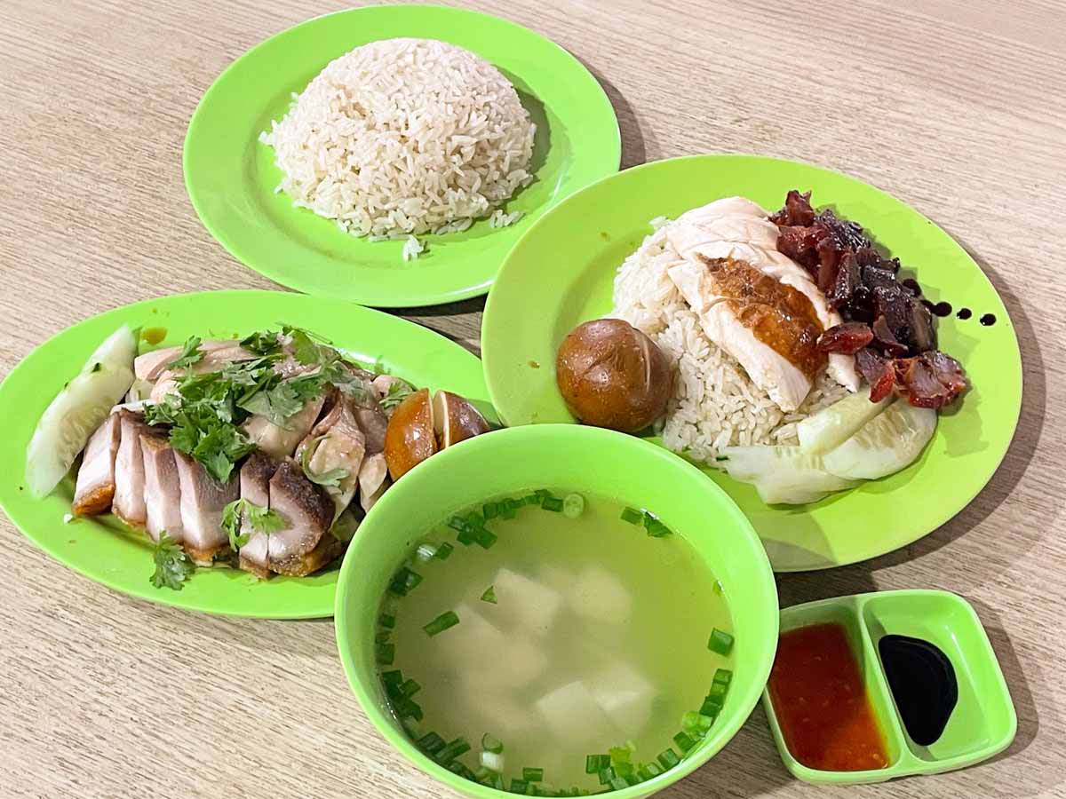 139 hainan chicken rice - overview of dishes