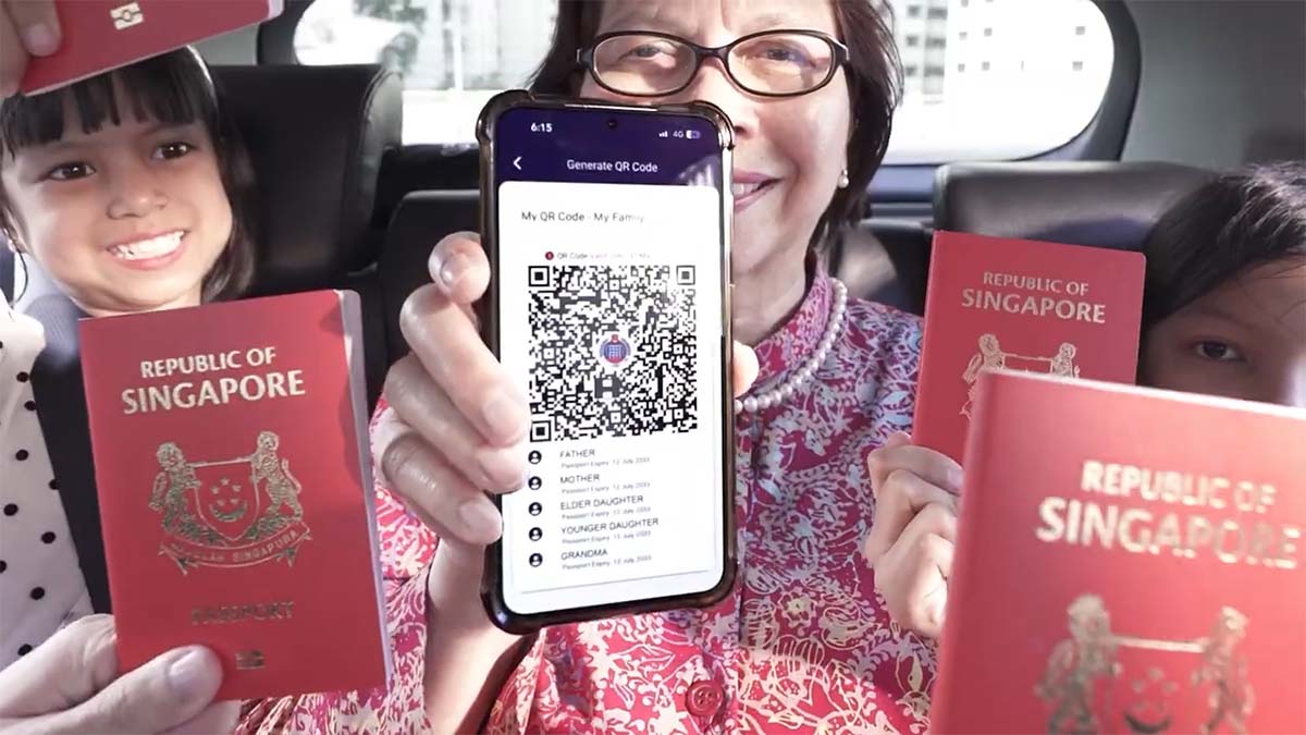 Tuas Automated Immigration - QR Codes on MyICA App